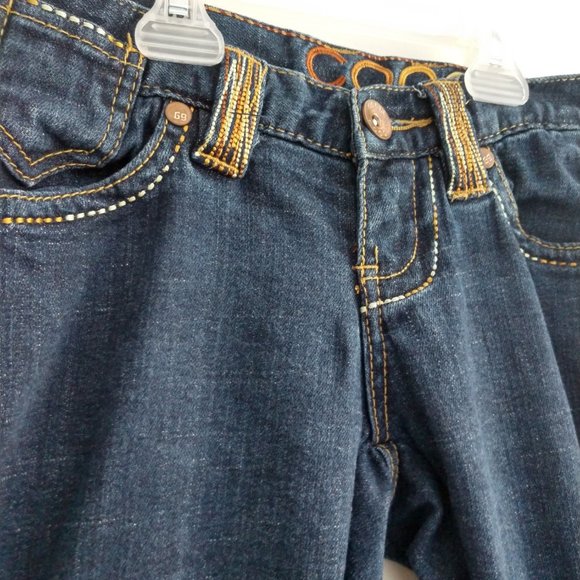 COOGI Embroidered Straight-Leg Jeans - Size 1/2 - Picture 7 of 10